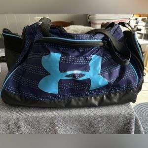 Under Armour Duffle Bag Navy Blue and Purple
